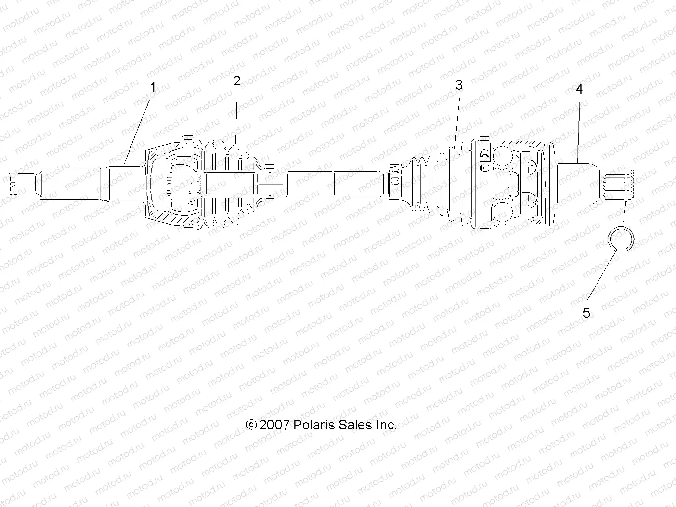 SHAFT | SHAFT, HALF, REAR - R08VH76AD/AG (49ATVSHAFTDRIVERR08VISTA)