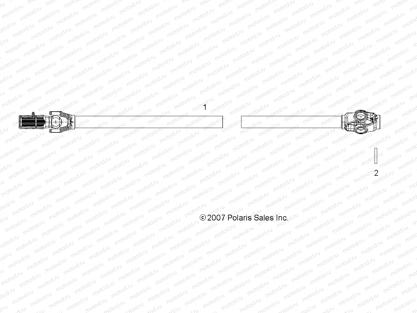 SHAFT | SHAFT, PROP, FRONT - R08VH76AD/AG (49ATVSHAFTPROP08VISTA)