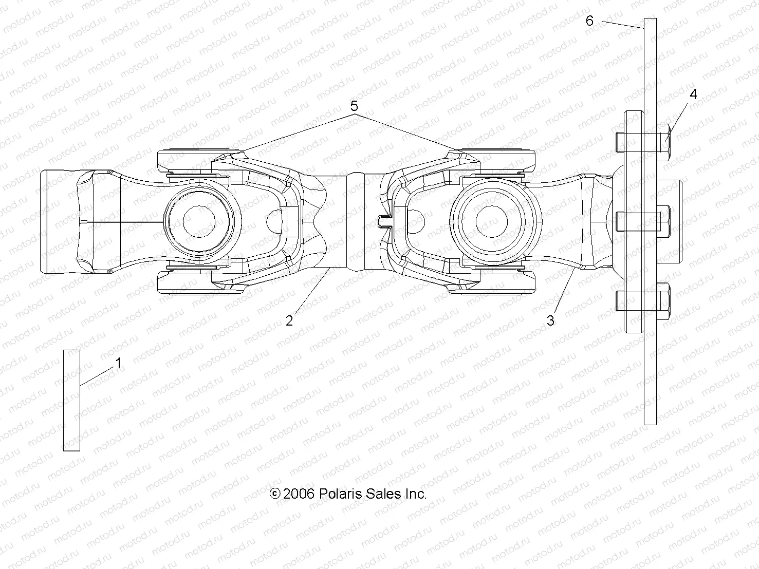 SHAFT | SHAFT, PROP, REAR - R07RB50AA/RH50AA (49RGRSHAFTPROPRR07500)