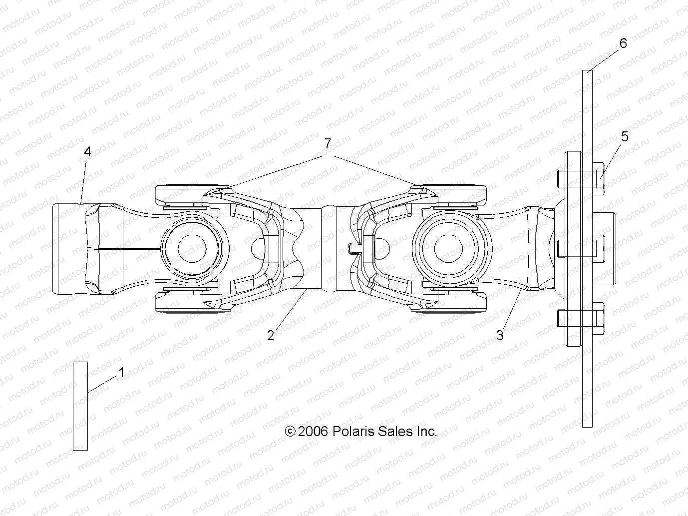 SHAFT | SHAFT, PROP, REAR - R07RH68AD/AG/AH/AK/AL/AO/AP/AW (49RGRSHAFTPROPRR077004X4)
