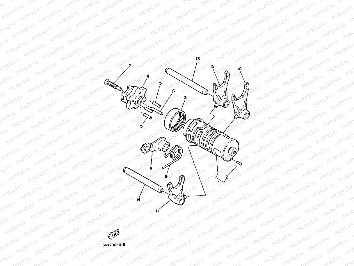 SHIFT CAM & FORK