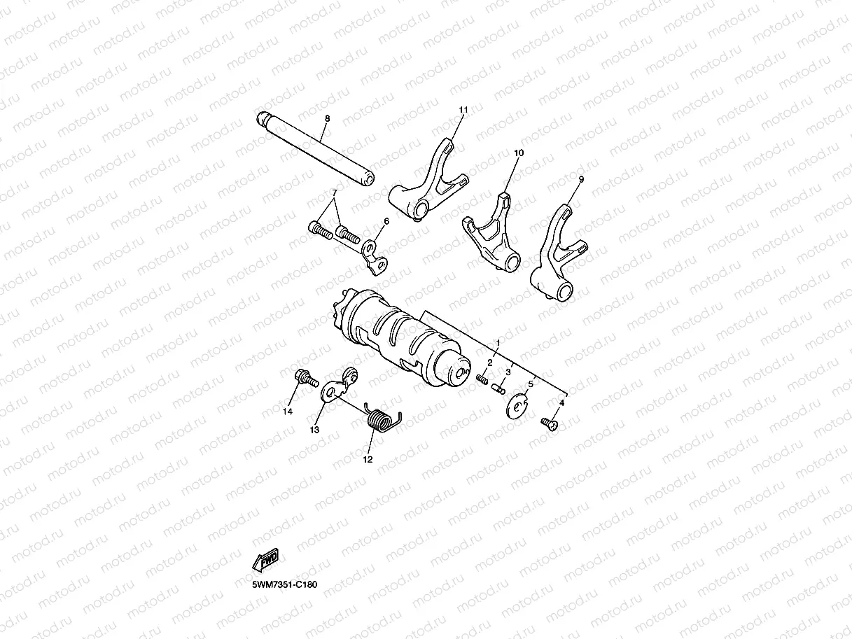 SHIFT CAM & FORK