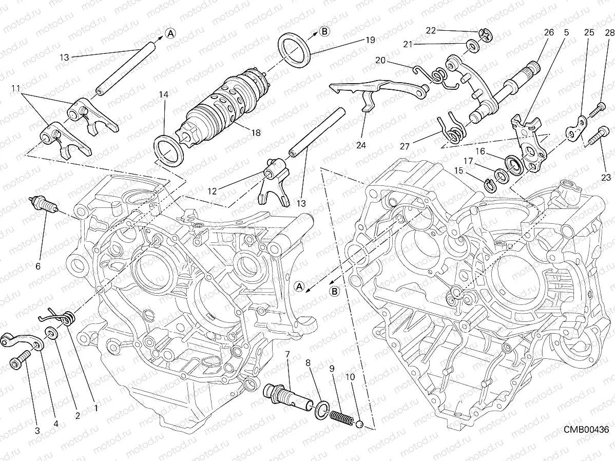 SHIFT CAM - FORK [MOD:M1200STR]