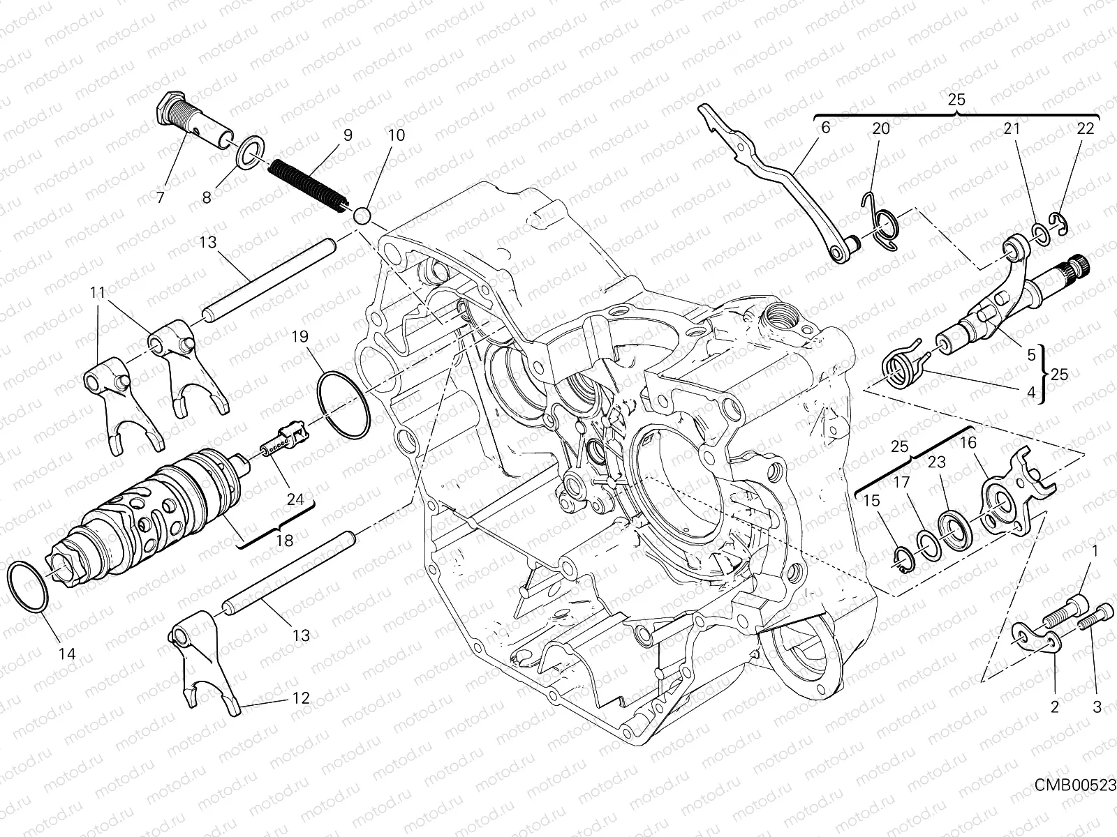 SHIFT CAM - FORK [MOD:SCR800NS]