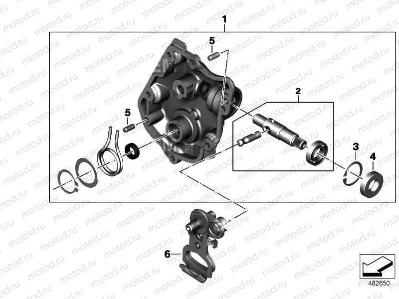 SHIFT CONTROL HOUSING COVER