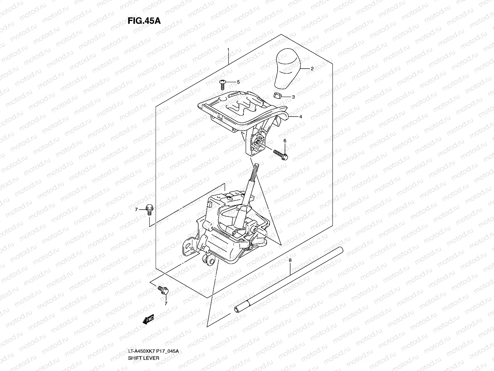 SHIFT LEVER (LT-A450XL0)