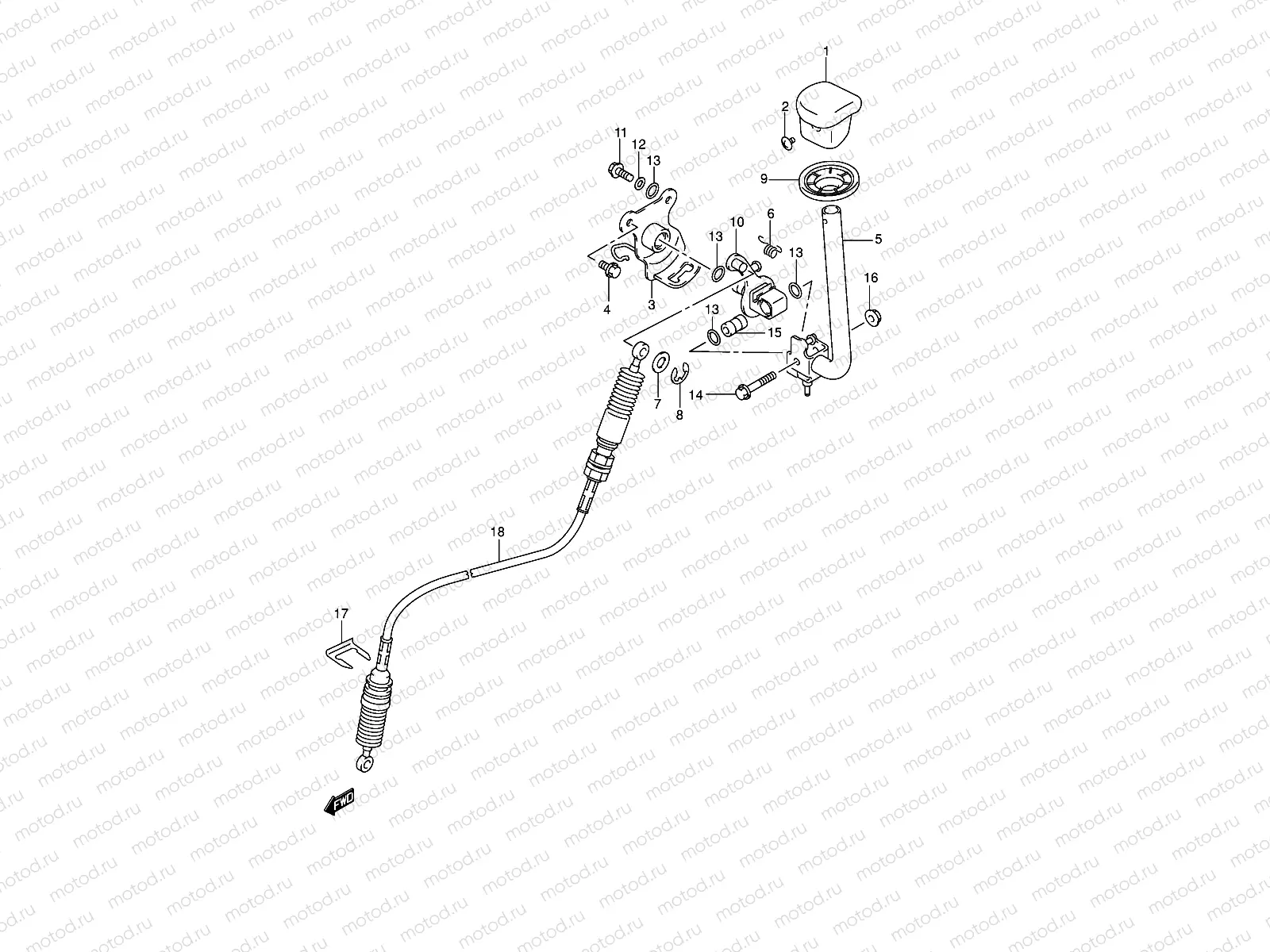 SHIFT LEVER (MODEL K1/K2)