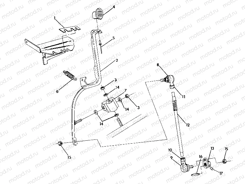 SHIFT LINKAGE ASSEMBLY 250 2X4/W927527 (4922862286031A) | SHIFT LINKAGE ASSEMBLY 250 2X4/W927527 (4922862286031A)