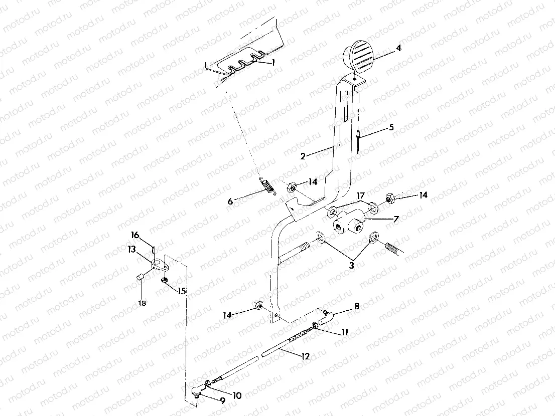 SHIFT LINKAGE ASSEMBLY 250 4x4 / W928127 (4922872287C011) | SHIFT LINKAGE ASSEMBLY 250 4x4 / W928127 (4922872287C011)