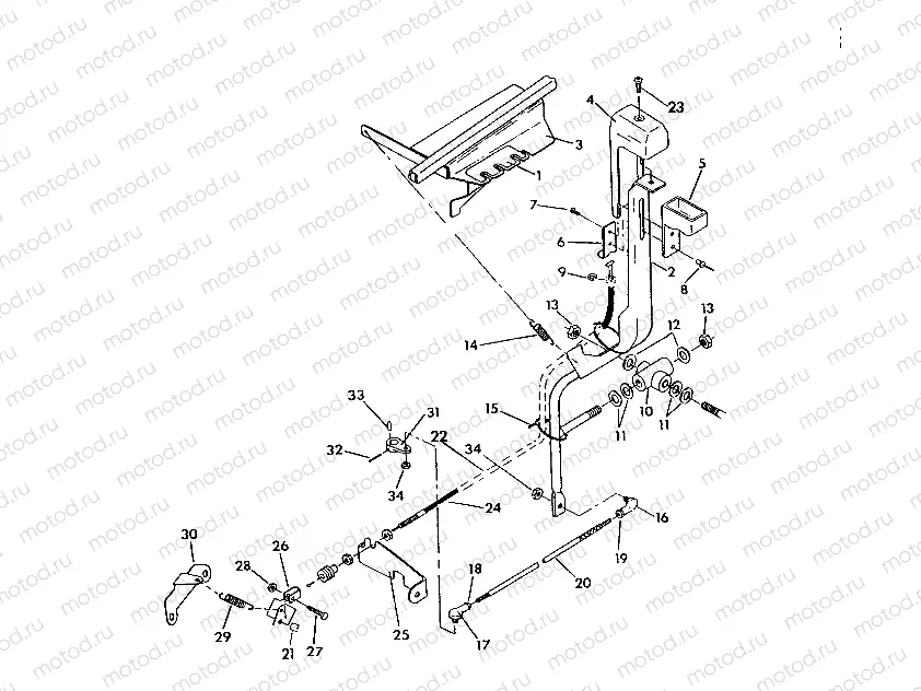 SHIFT LINKAGE ASSEMBLY 250 6x6 / W928727 (4922842284010A) | SHIFT LINKAGE ASSEMBLY 250 6x6 / W928727 (4922842284010A)
