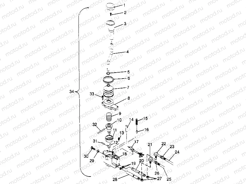 SHIFT LINKAGE ASSEMBLY 2x4 300 W947530 (4926742674C002) | SHIFT LINKAGE ASSEMBLY 2x4 300 W947530 (4926742674C002)