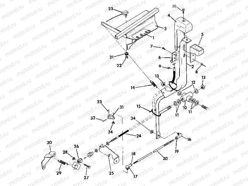 SHIFT LINKAGE ASSEMBLY 350 2X4 (4918531853032A) | SHIFT LINKAGE ASSEMBLY 350 2X4 (4918531853032A)