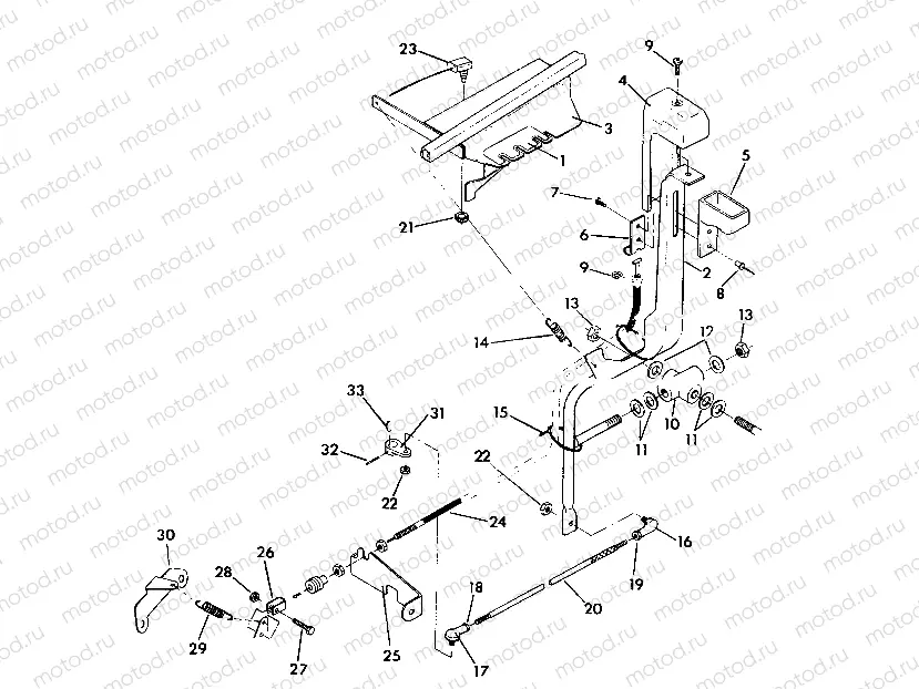 SHIFT LINKAGE ASSEMBLY 350 2X4 - Update (4919821982032A) | SHIFT LINKAGE ASSEMBLY 350 2X4 - Update (4919821982032A)