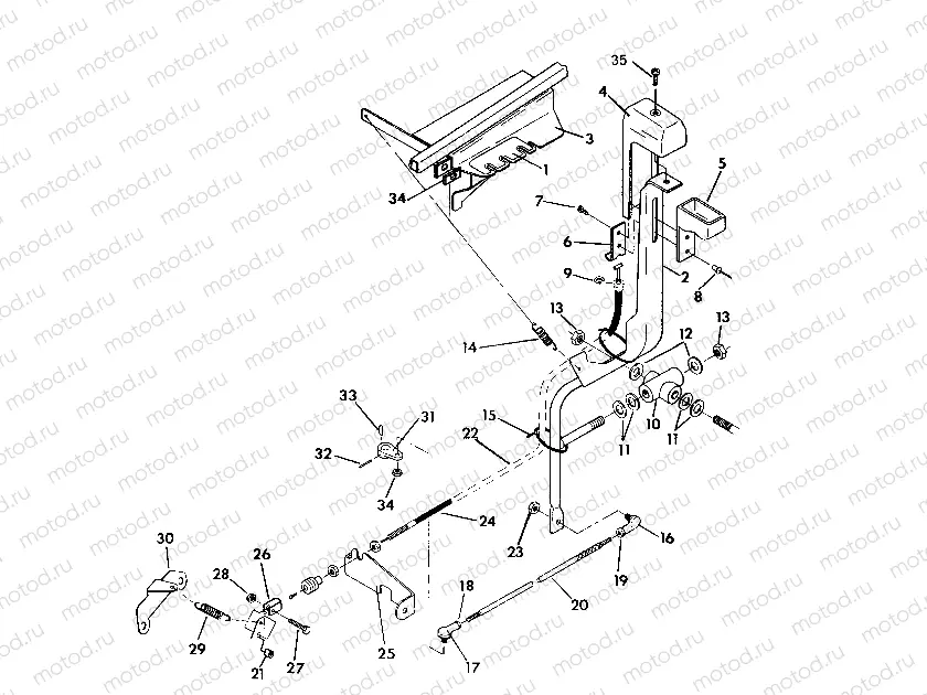 SHIFT LINKAGE ASSEMBLY 350 4X4 / W928139 (4922832283035A) | SHIFT LINKAGE ASSEMBLY 350 4X4 / W928139 (4922832283035A)