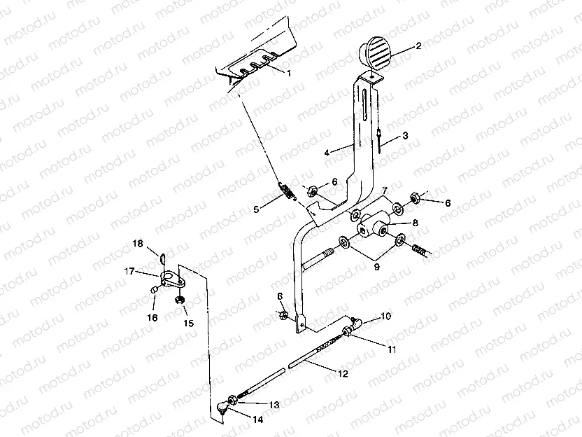 SHIFT LINKAGE ASSEMBLY 4X4 250 W938127 (4924042404030A) | SHIFT LINKAGE ASSEMBLY 4X4 250 W938127 (4924042404030A)
