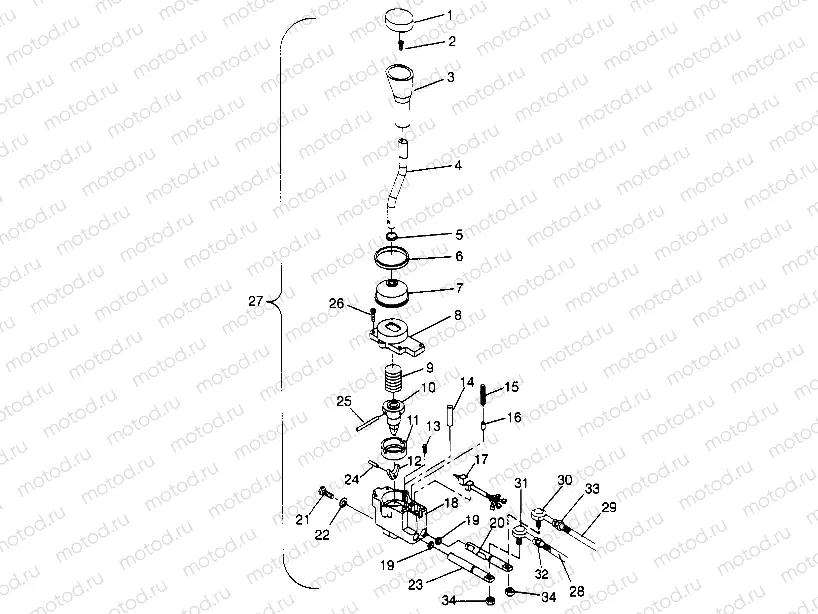 SHIFT LINKAGE ASSEMBLY 4x4 300 W948130 (4926762676C006) | SHIFT LINKAGE ASSEMBLY 4x4 300 W948130 (4926762676C006)
