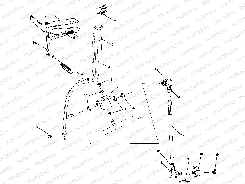 Shift Linkage Assembly 4X6--Updated 4/89 (49173717370016) | Shift Linkage Assembly 4X6--Updated 4/89 (49173717370016)