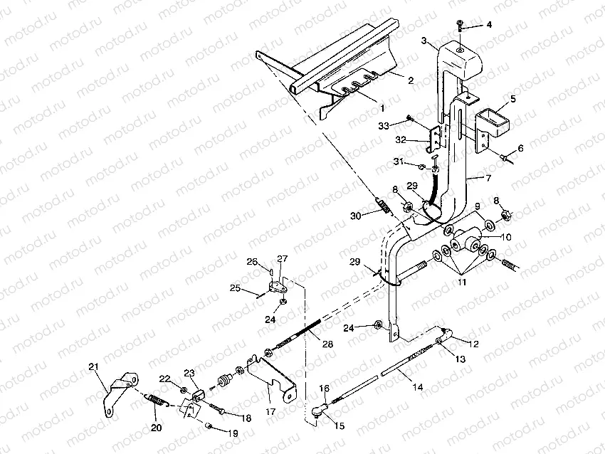 SHIFT LINKAGE ASSEMBLY 6X6 250 W938727 (4924092409038A) | SHIFT LINKAGE ASSEMBLY 6X6 250 W938727 (4924092409038A)