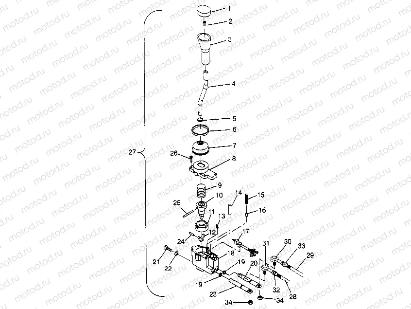 SHIFT LINKAGE ASSEMBLY 6x6 300 W948730 (4926792679C014) | SHIFT LINKAGE ASSEMBLY 6x6 300 W948730 (4926792679C014)