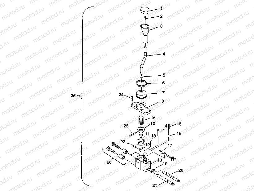 SHIFT LINKAGE ASSEMBLY 6X6 350L S938739 (4924362436038A) | SHIFT LINKAGE ASSEMBLY 6X6 350L S938739 (4924362436038A)