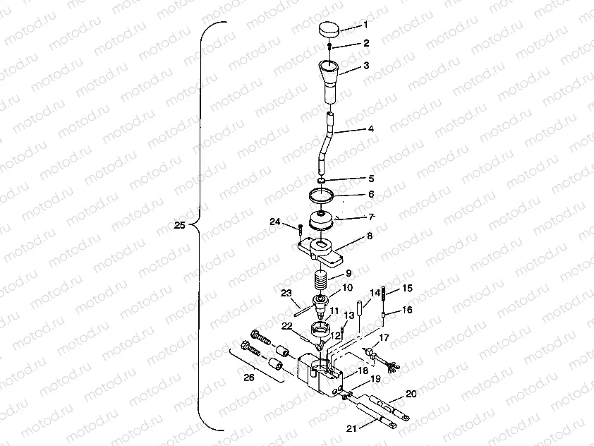 SHIFT LINKAGE ASSEMBLY 6X6 350L W938739 (4924062406038A) | SHIFT LINKAGE ASSEMBLY 6X6 350L W938739 (4924062406038A)