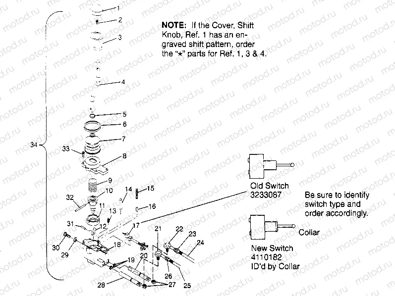 SHIFT LINKAGE ASSEMBLY 6x6 400L W948740 (4926802680D003) | SHIFT LINKAGE ASSEMBLY 6x6 400L W948740 (4926802680D003)