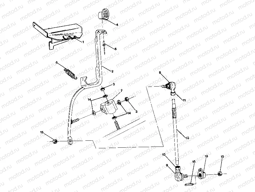 SHIFT LINKAGE ASSEMBLY BIG BOSS 4X6 (4919801980016A) | SHIFT LINKAGE ASSEMBLY BIG BOSS 4X6 (4919801980016A)