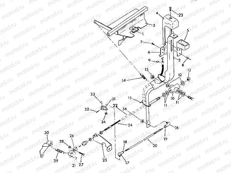 SHIFT LINKAGE ASSEMBLY Norwegian 6X6 (4923742374010A) | SHIFT LINKAGE ASSEMBLY Norwegian 6X6 (4923742374010A)