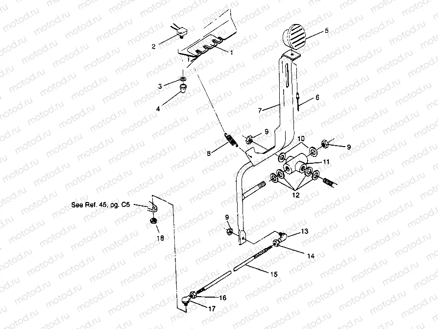 SHIFT LINKAGE ASSEMBLY Sport 400L W958540 (4930133013C003) | SHIFT LINKAGE ASSEMBLY Sport 400L W958540 (4930133013C003)