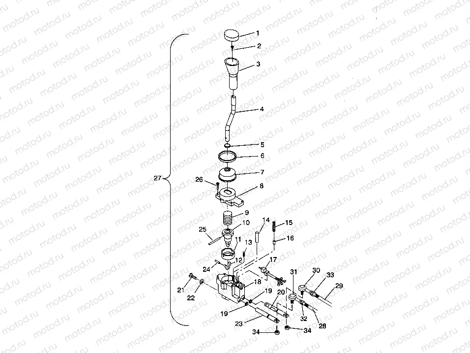 SHIFT LINKAGE ASSEMBLY Sportsman 4X4 / W938039 (4926382638031A) | SHIFT LINKAGE ASSEMBLY Sportsman 4X4 / W938039 (4926382638031A)