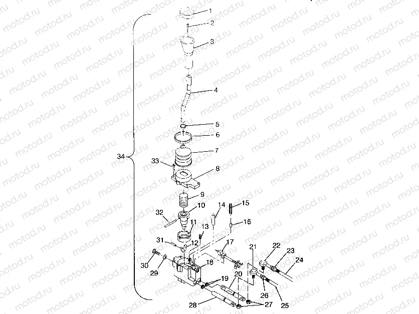 SHIFT LINKAGE ASSEMBLY SWEDISH 4x4 400L S948140 (4926912691C007) | SHIFT LINKAGE ASSEMBLY SWEDISH 4x4 400L S948140 (4926912691C007)
