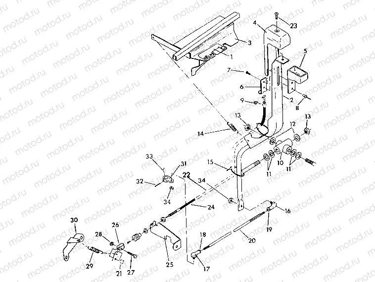 SHIFT LINKAGE ASSEMBLY Swedish 6X6 (4923752375010A) | SHIFT LINKAGE ASSEMBLY Swedish 6X6 (4923752375010A)