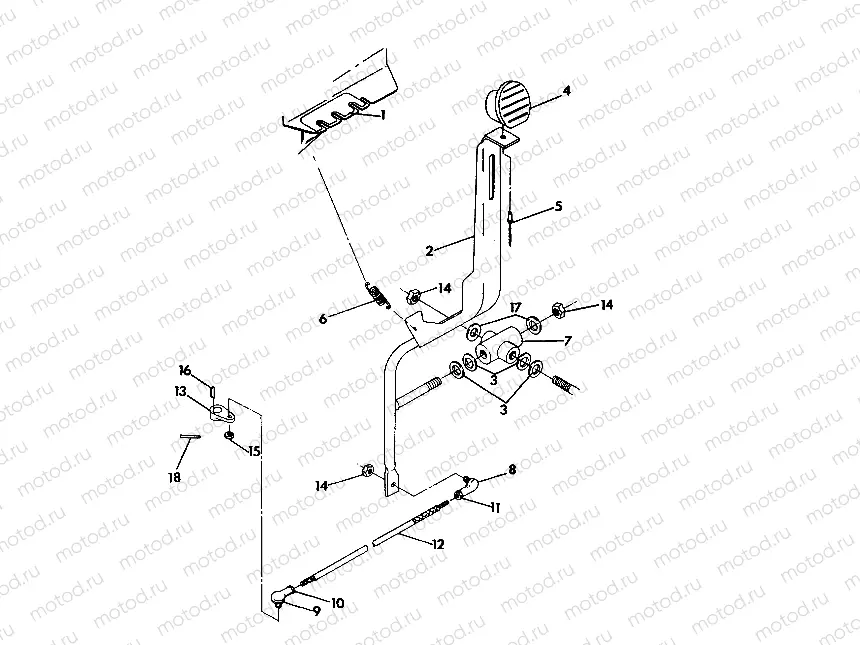 SHIFT LINKAGE ASSEMBLY Trail Blazer / W927221 (4922852285029A) | SHIFT LINKAGE ASSEMBLY Trail Blazer / W927221 (4922852285029A)