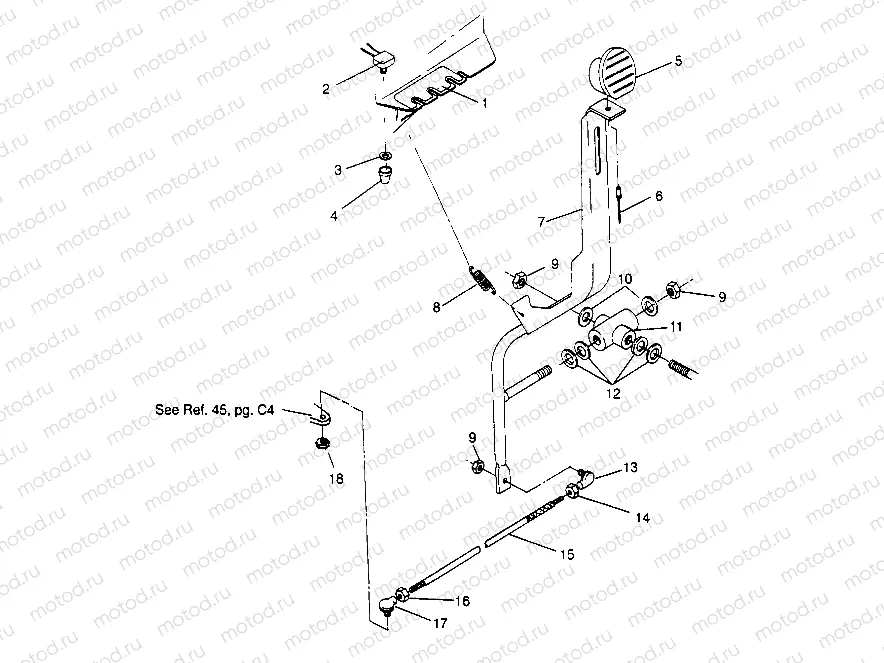 SHIFT LINKAGE ASSEMBLY Trail Blazer W947221 (4926832683B014) | SHIFT LINKAGE ASSEMBLY Trail Blazer W947221 (4926832683B014)