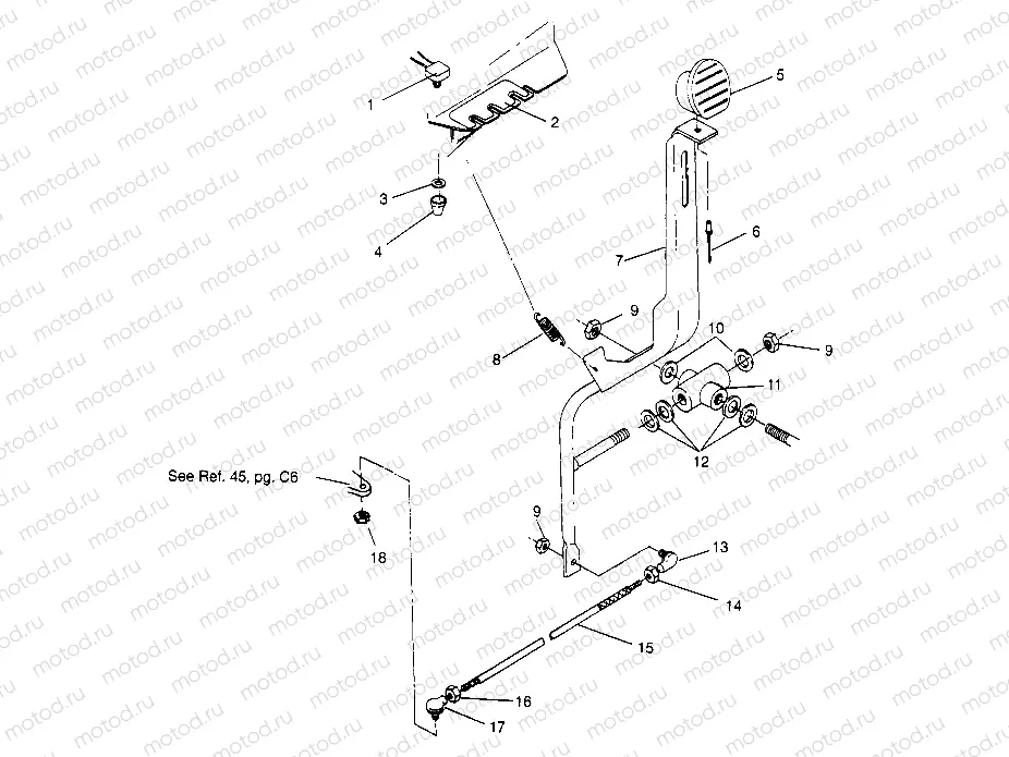 SHIFT LINKAGE ASSEMBLY Trail Blazer W957221 (4930363036C001) | SHIFT LINKAGE ASSEMBLY Trail Blazer W957221 (4930363036C001)