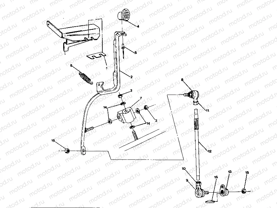 SHIFT LINKAGE ASSEMBLY  Trail Boss - Update (4919771977031A) | SHIFT LINKAGE ASSEMBLY  Trail Boss - Update (4919771977031A)