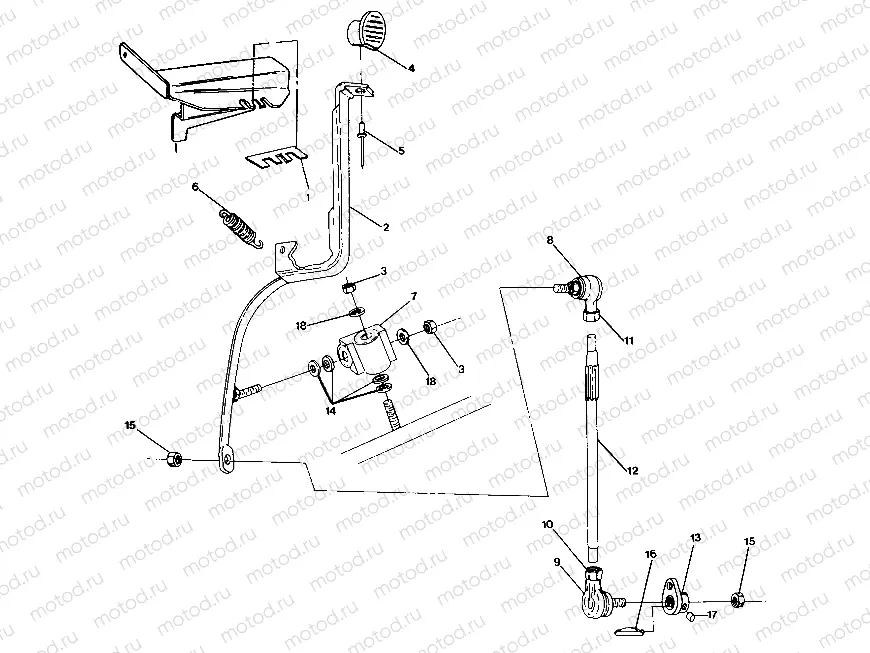 SHIFT LINKAGE ASSEMBLY Trail Boss / W928527 (4922892289031A) | SHIFT LINKAGE ASSEMBLY Trail Boss / W928527 (4922892289031A)