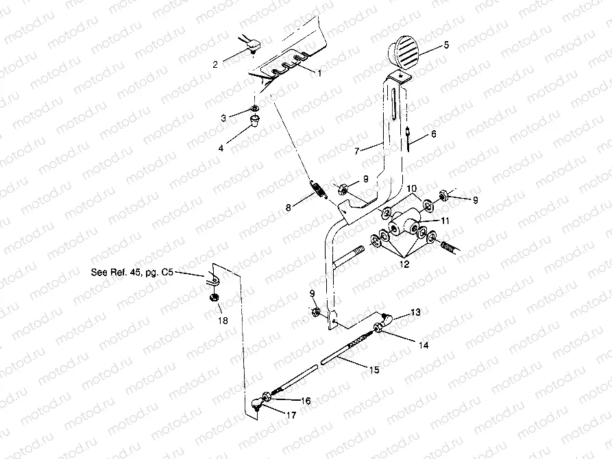 SHIFT LINKAGE ASSEMBLY Trail Boss W958527 (4930323032C001) | SHIFT LINKAGE ASSEMBLY Trail Boss W958527 (4930323032C001)