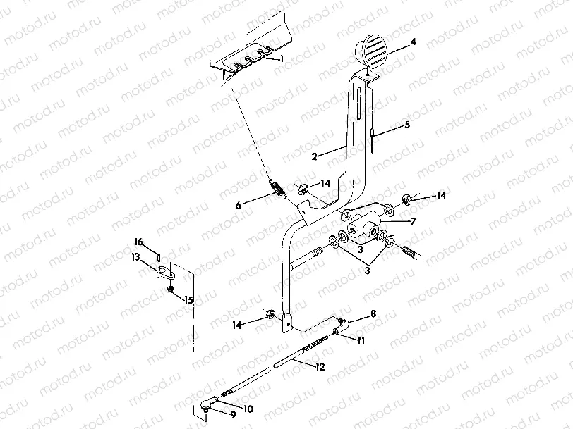 Shift Linkage Assembly Updated 5/90 (4917711771031A) | Shift Linkage Assembly Updated 5/90 (4917711771031A)