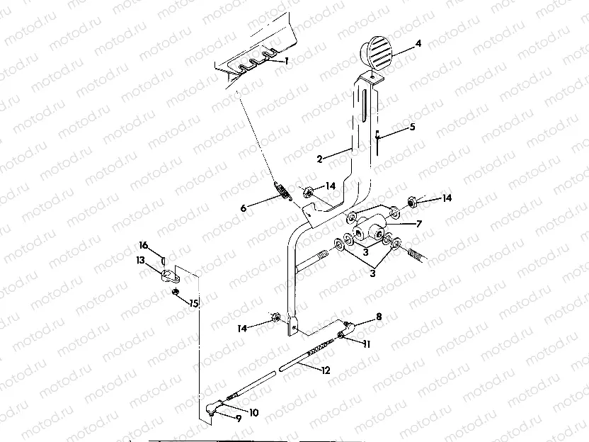 Shift Linkage Assembly Updated 5/90 (4917721772031A) | Shift Linkage Assembly Updated 5/90 (4917721772031A)