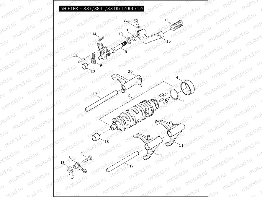 SHIFTER - 883/883L/883R/1200L/1200R