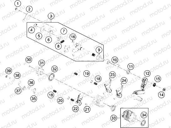 SHIFTING MECHANISM|Engine|34
