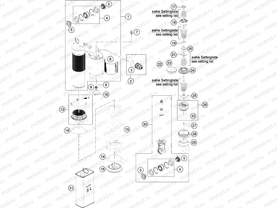 SHOCK ABSORBER DISASSEMBLED|Frame|04