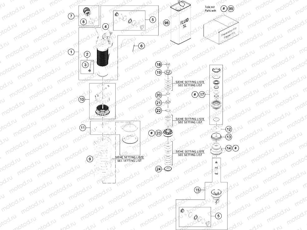 SHOCK ABSORBER DISASSEMBLED|Frame|04