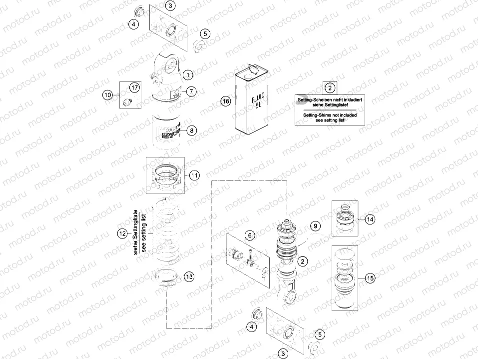 SHOCK ABSORBER DISASSEMBLED|Frame|04