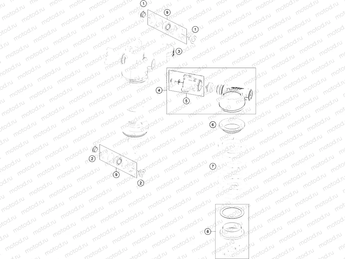 SHOCK ABSORBER DISASSEMBLED|Frame|04