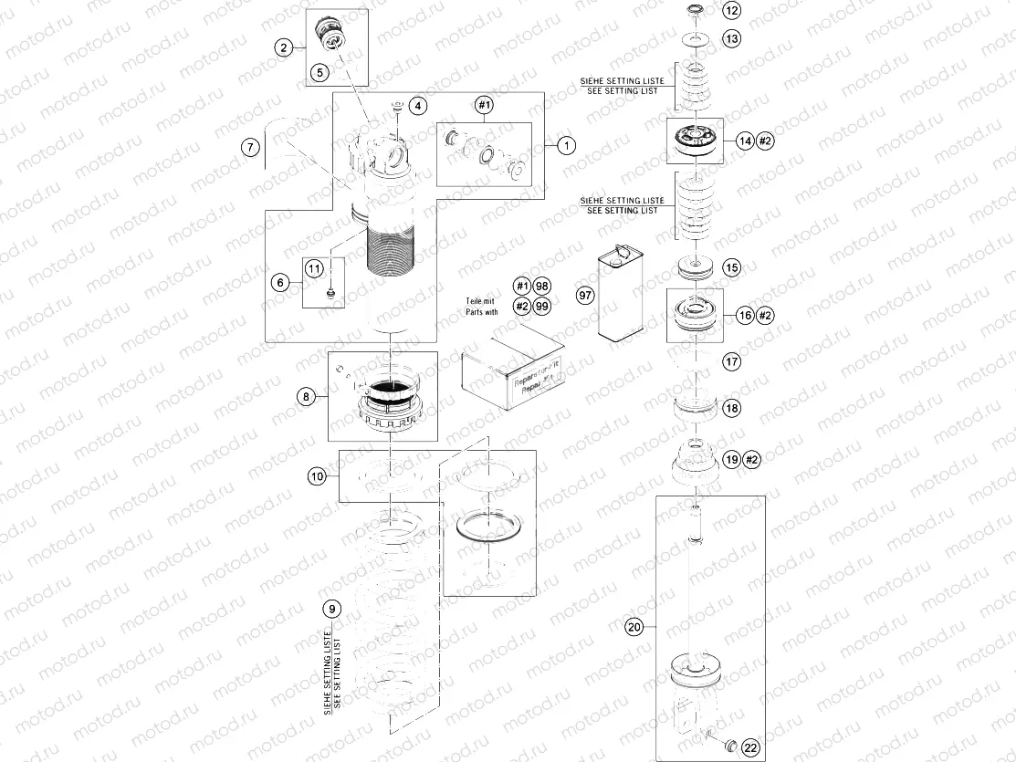 SHOCK ABSORBER DISASSEMBLED|Frame|04