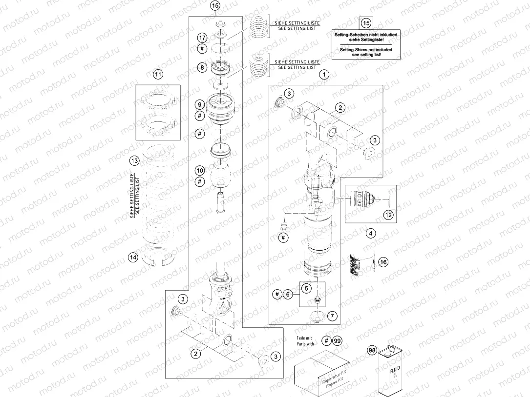 SHOCK ABSORBER DISASSEMBLED|Frame|04