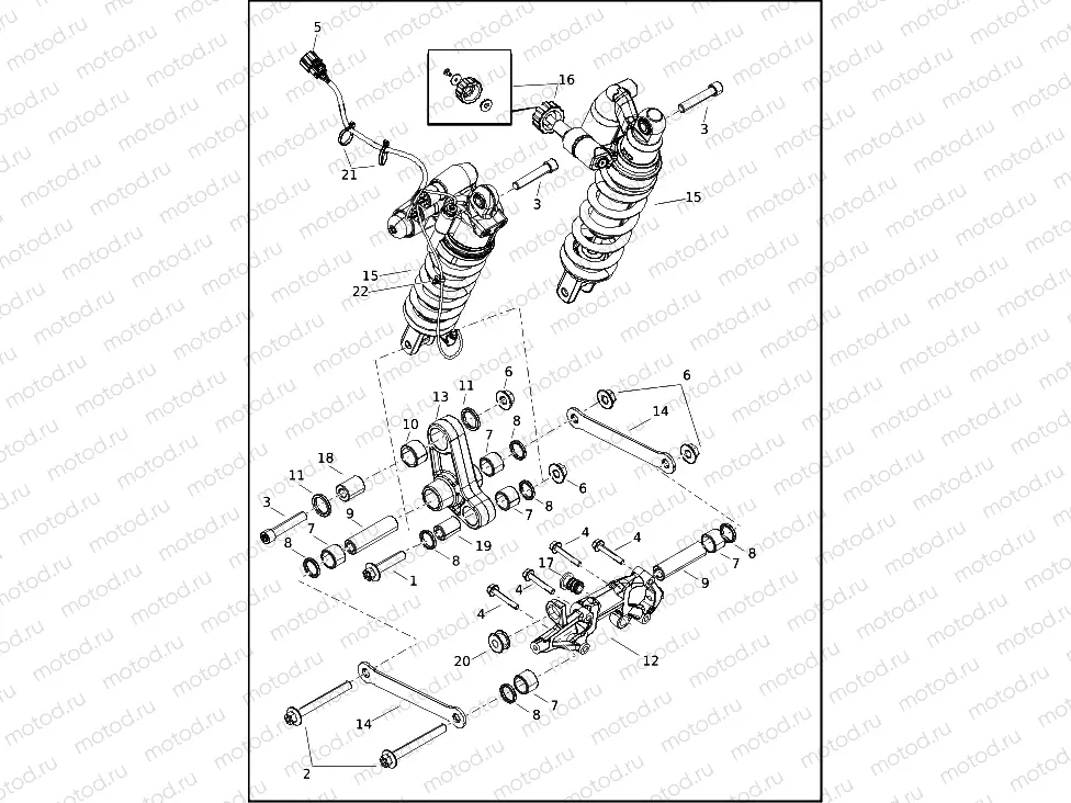 SHOCK ABSORBER, REAR