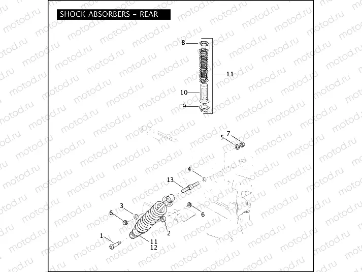 SHOCK ABSORBERS - REAR